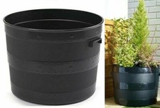 Plastic plant planter barrel - planter,