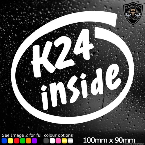 K24 inside car sticker - k24, window