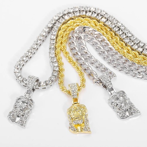 Jesus piece face pendant - jesus,