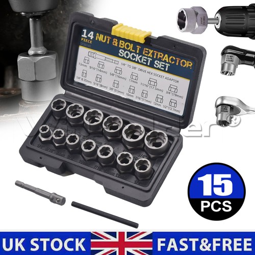 15pc bolt extractor - 15pc, impact