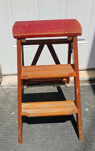 Vintage red wooden - vintage,