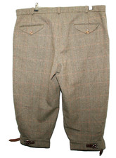 JOHN BROCKLEHURST HEAVYWEIGHT TWEED W42R  L21 GREEN SHOOTING COUNTRY BREEKS