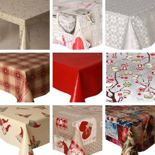 Pvc table cloth xmas decor - pvc,