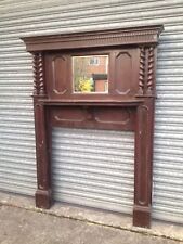 Art Deco Antique Oak Fire