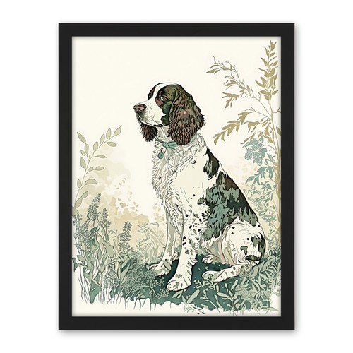 English springer spaniel dog - english,