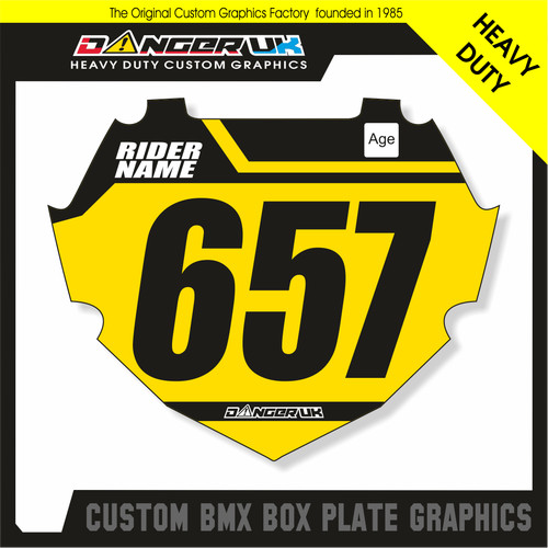 Custom bmx race plate - race,