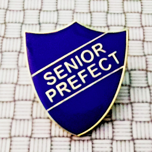 Senior prefect blue enamel - prefect,