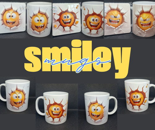 Funny smiley face 11oz tea - funny,