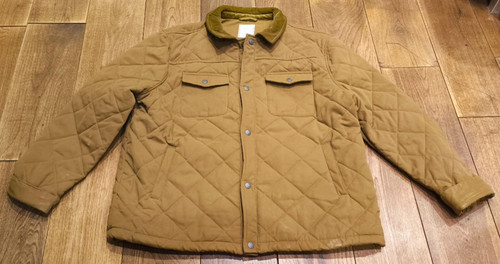 Fatface mustard yellow quilted