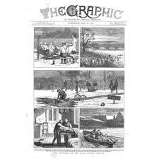 The Centenary of the Royal Humane Society -- Antique Print 1874