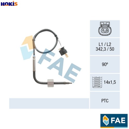 Sensor exhaust gas temperature - gas,