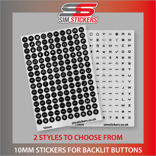 Clear black 10mm round - black,