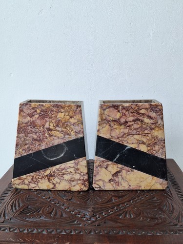 Pair decorative marble - of,