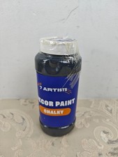 7 Artists Black Chalk Paint - 1000 ml Chalky Paint for Wooden Furniture (READ)