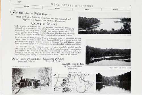 1937 damariscotta river maine - damariscotta,