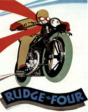 Rudge Four Motorcycle Poster