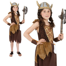 Girls Viking Girl Costume