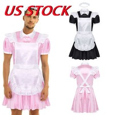 US Adult Mens Frilly Satin