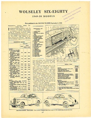 Wolseley six eighty saloon - wolseley, six-eighty