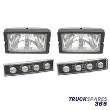 2x FITS SCANIA P&R SUNVISOR SPOT LAMP LED VISOR KIT 1749953 1379997 1372174