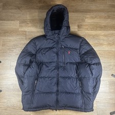 Men’s Navy Blue / Red Ralph Lauren Down Puffer Coat - UK Size XXL
