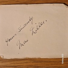 MAX MILLER  ORIGINAL AUTOGRAPH.  COMEDY LEGEND