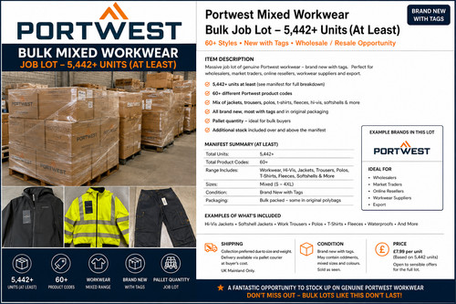 Bulk portwest workwear ppe - workwear,
