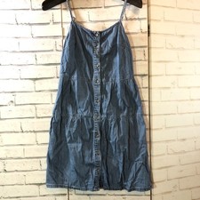 Tu Denim Dress Button Front