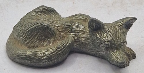 Small silver tone - silver-tone, fox