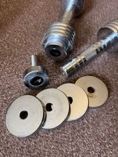 Vintage Pair of Reebok Adjustable Dumbbells 3kg Each 6kg Total  Chrome Plated