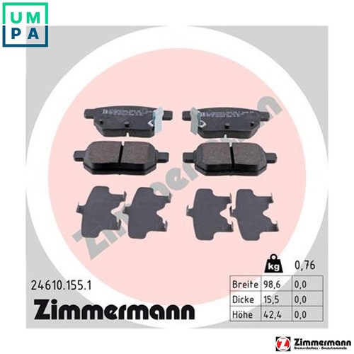 Brake pad set disc - pad,