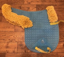 Premier Equine Merino Wool Full Size Blue Yellow GP Numnah