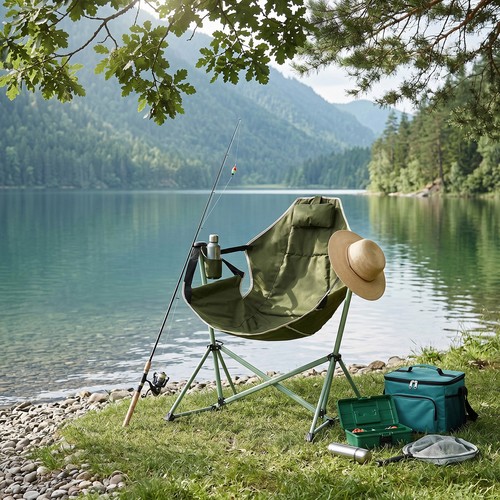 Portable folding moon - folding, chair