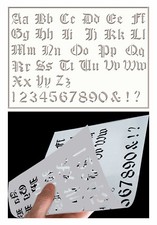 Olde English Stencil A-Z Font