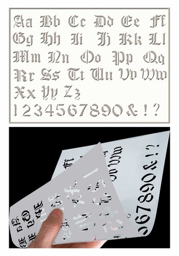 Olde english stencil font - olde,