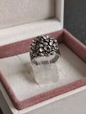 PANDORA S925 Ale Sterling Silver & Pearl Cherry Blossom Ring Size 52