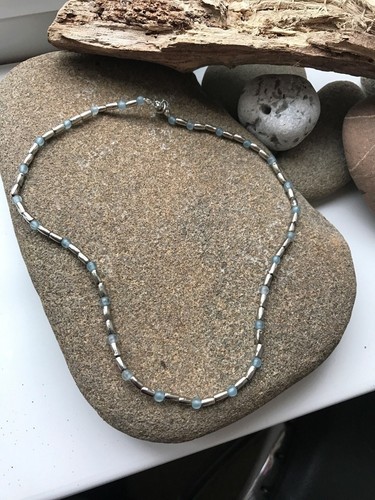 Surf necklace silver - surf, necklace-silver/white
