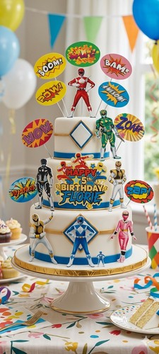 Power rangers cake - power, non