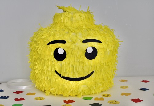 Block head pinata boy girl - head,