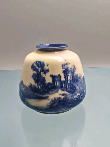 Rare royal doulton blue - blue, flambe
