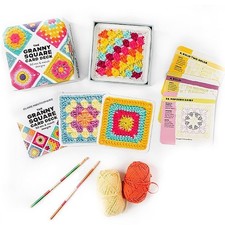 The Granny Square Card Deck 50 Mix & Match Designs, Square Card Deck Crochet