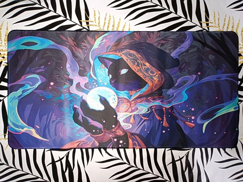 Magical cat playmat tcg merch - cat, (tcg