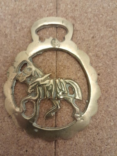 Vintage solid brass horse - vintage,