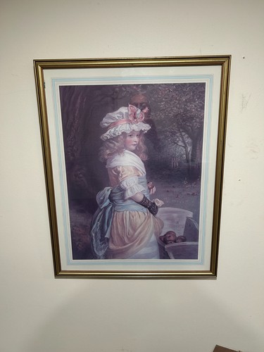 Vintage framed portrait print - framed,