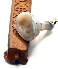 Antique Victorian Hardstone Agate?  Bacchus  Intaglio Seal FOB Charm