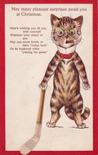 UNATTRIBUTED LOUIS WAIN PUBLISHED ANONYMOUSLY , CHRISTMAS, GOLF INTEREST
