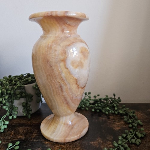 Hand carved banded - carved, calcite