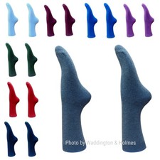 3 PAIRS LADIES PLAIN COLOURED COTTON  ANKLE SOCKS 75% COTTON