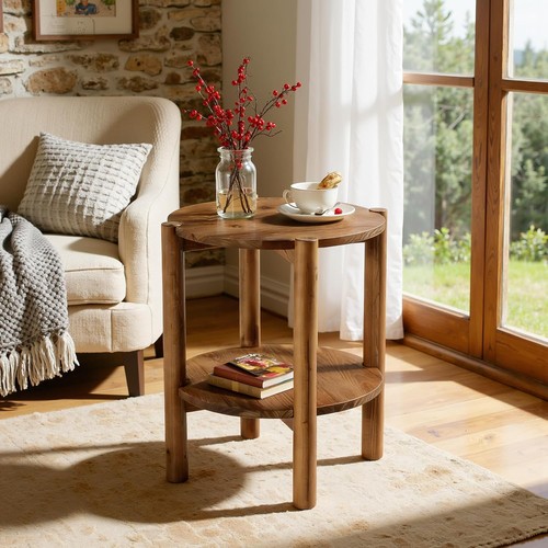 Farmhouse solid wood round - farmhouse,