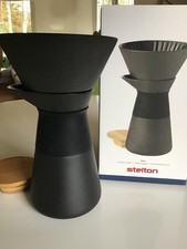 Stelton Theo Coffee Maker Slow Brew 600ml Filter Pot Black Stoneware Barely Used